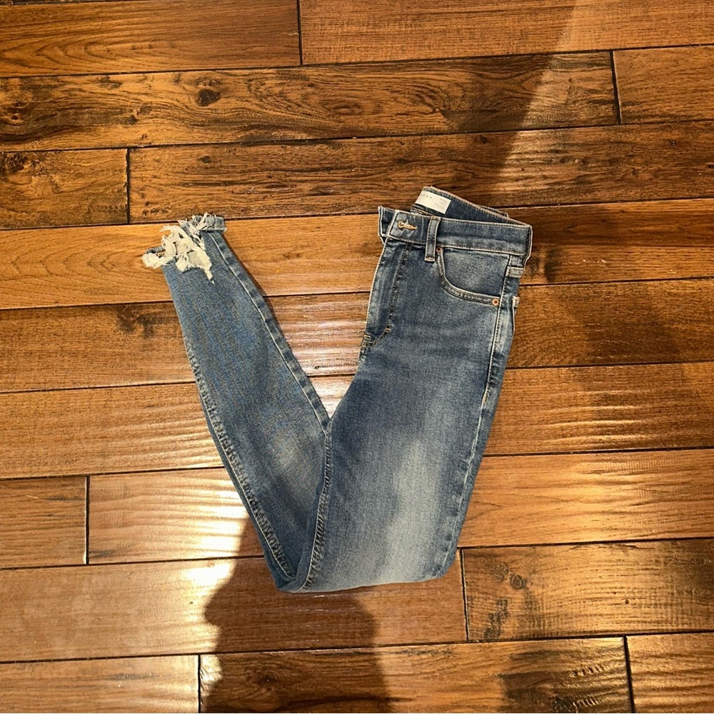 Topshop Blue Skinny Jeans Classic Style
